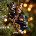 Sweet Honey Bear Christmas Mica Ornament