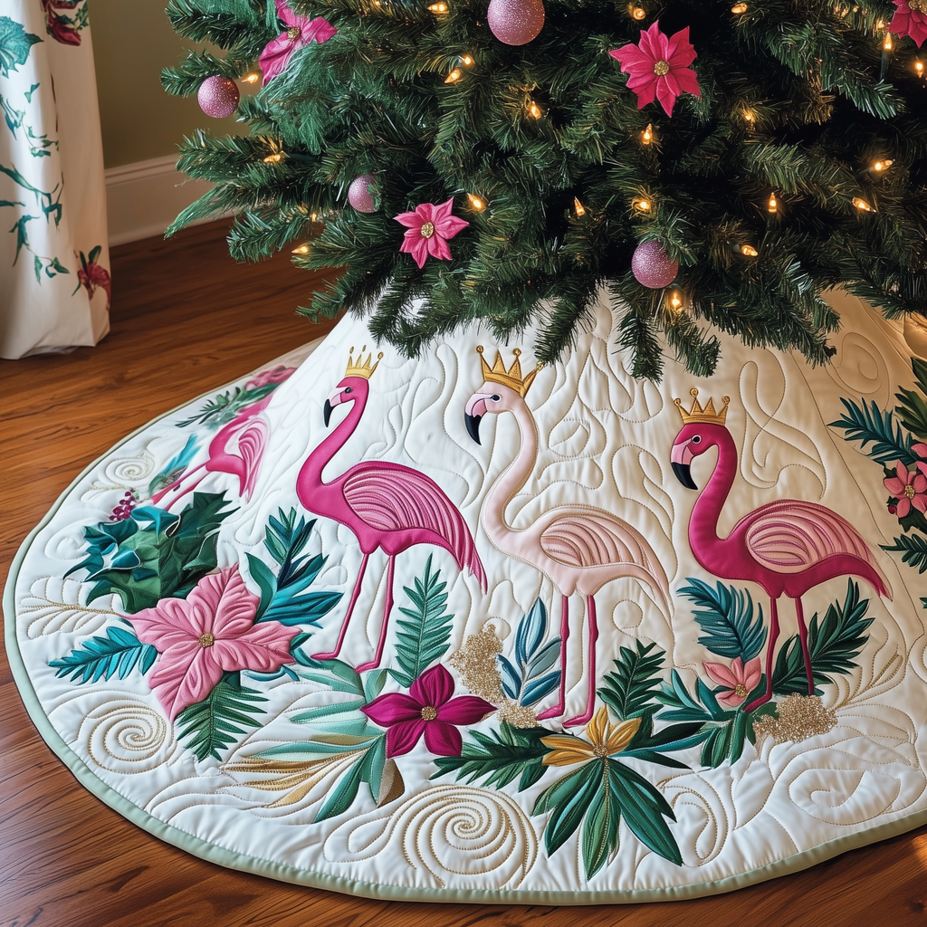 Holiday Express Quilted Tree Skirt
