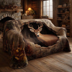 Forest Deer Quilted Sofa Cover