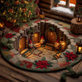 Hollow Oak Gnome Hollow Quilted Round Mat