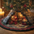 Nordic Christmas Gnomes Quilted Tree Skirt