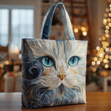 Feline Grace Whisker Quilted Tote Bag