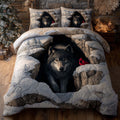 Winter Wild Wolf Duvet Cover Set