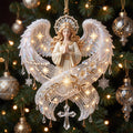 Angel Wings Christmas Mica Ornament