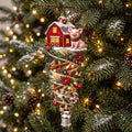Farm Spiral Christmas Mica Ornament
