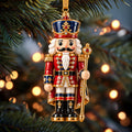 Festive Ballet Nutcracker Christmas Mica Ornament