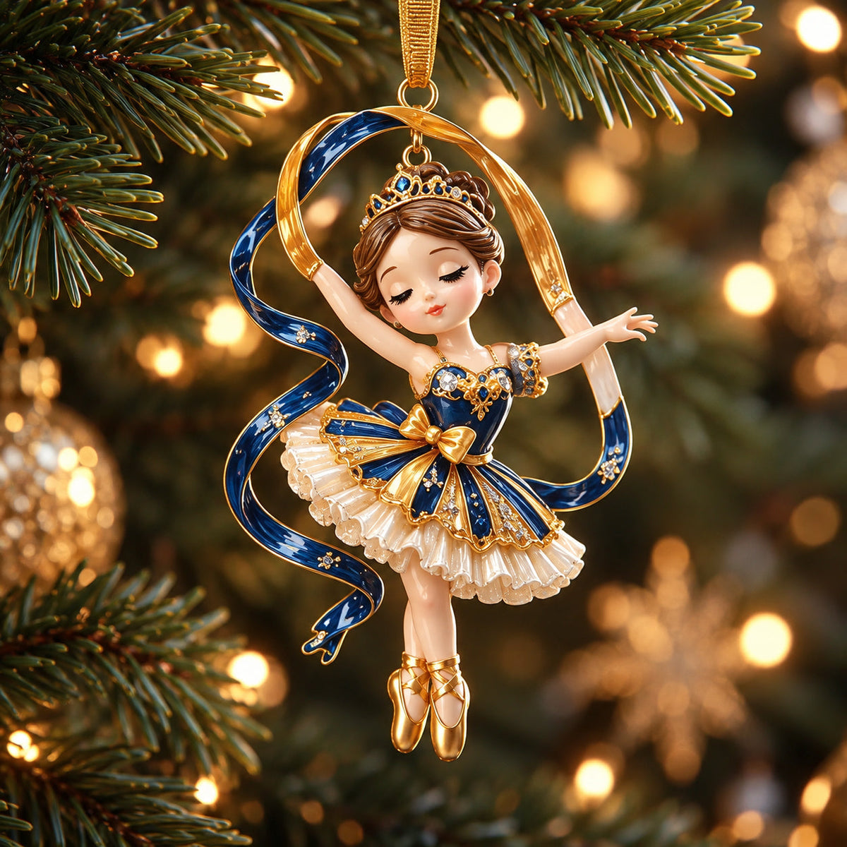 Ballet Nutcracker Christmas Mica Ornament