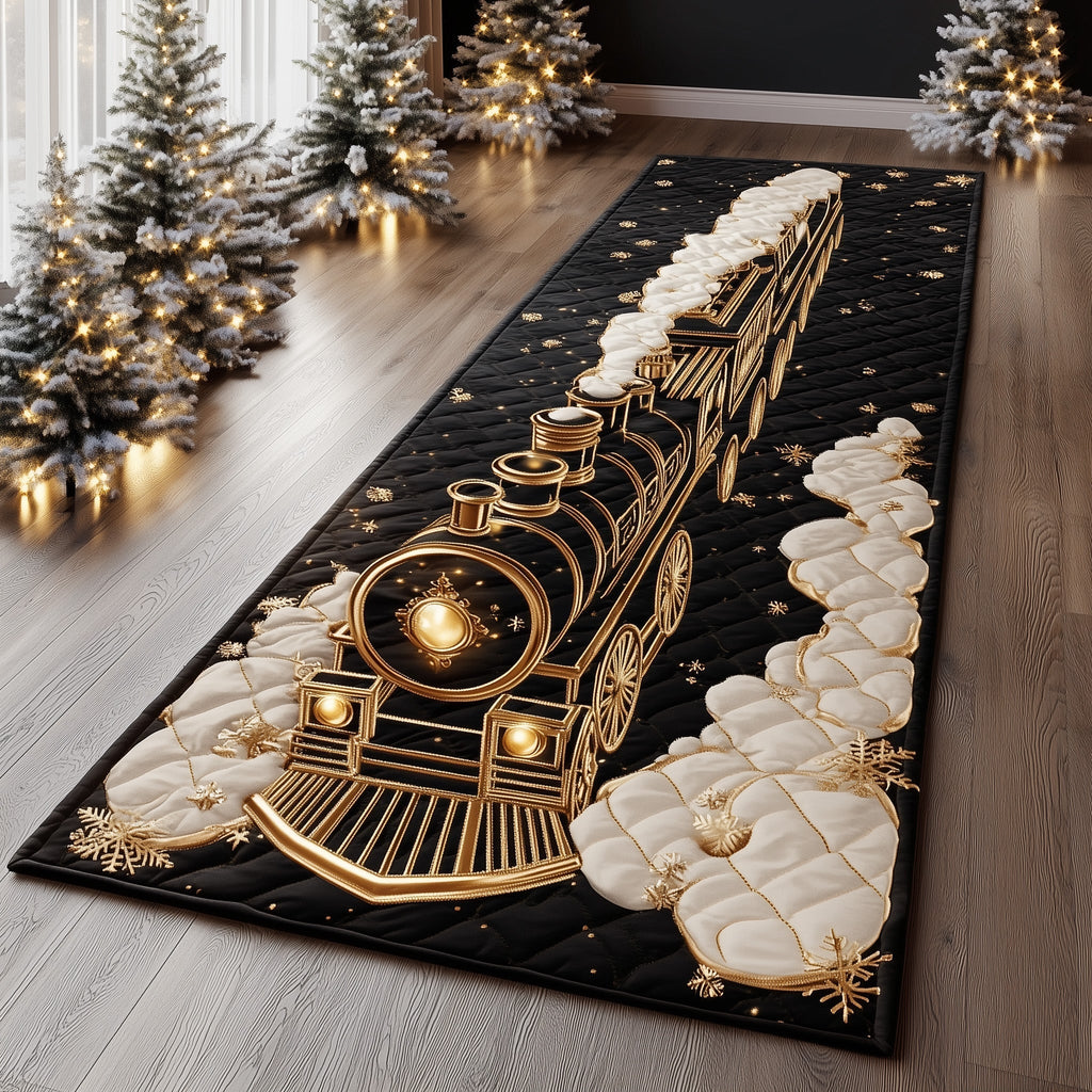 Yuletide Express Snowy Runner Rug