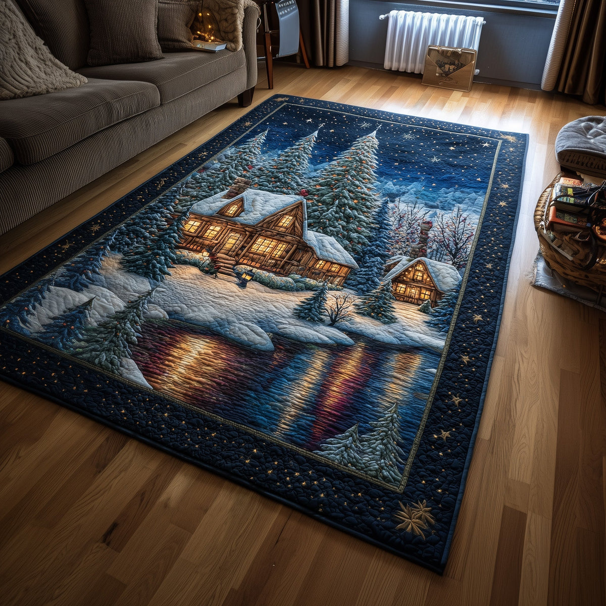 Frosted Forest Whispers Area Rug