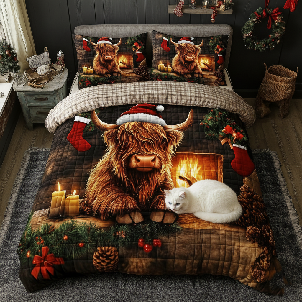 Highland Cow Duvet Cover Set