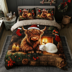 Highland Cow Duvet Cover Set