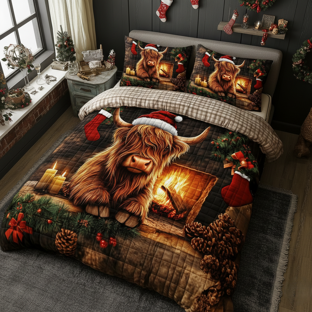 Highland Cow Duvet Cover Set