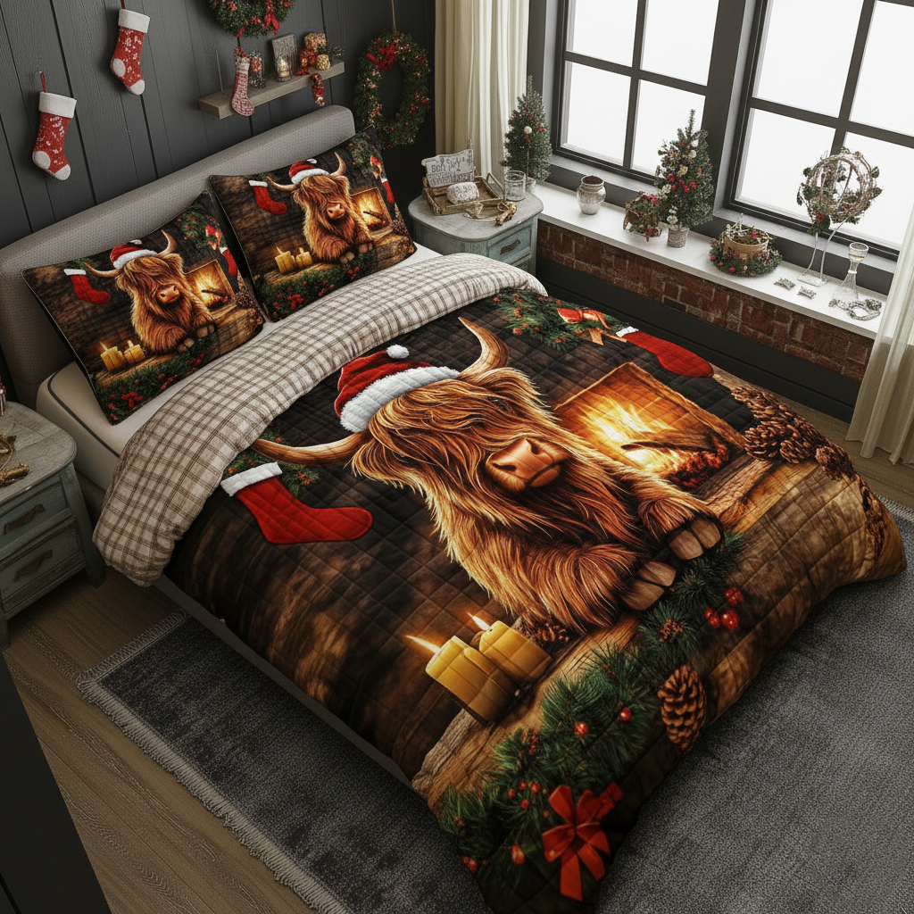 Highland Cow Duvet Cover Set