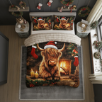 Highland Cow Duvet Cover Set