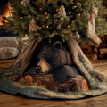 Deep Mountain Grizzly Bear Quilted Tree Skirt