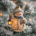 Top Hat Frosty Companion Mica Ornament