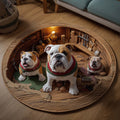 Bulldog Workshop Quilted Round Mat