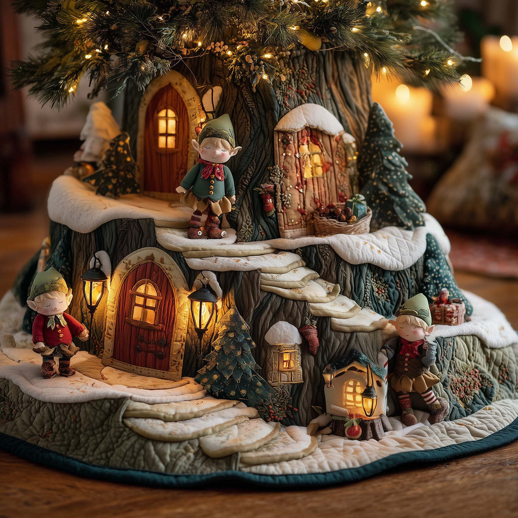 Glacier Pixie Canopy Quilted Tree Skirt