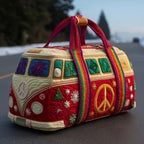 Snowflake Van Quilted Duffle Bag