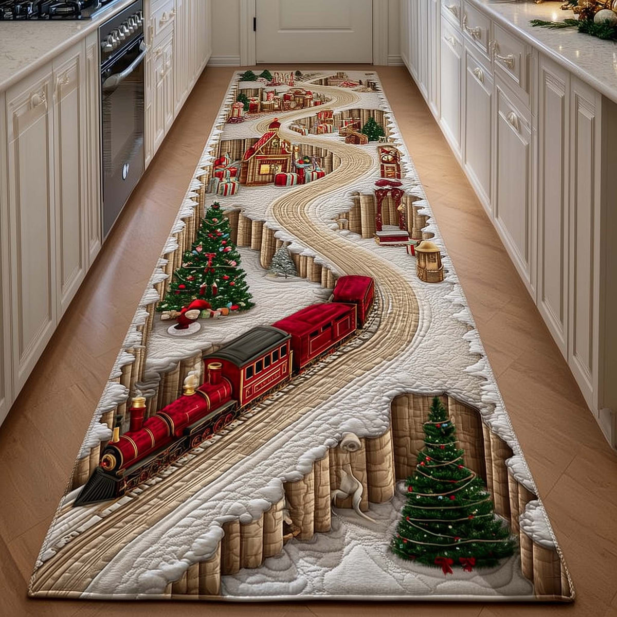 Enchanted Yuletide Path Runner Rug
