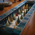Evergreen Charm Quilted Table Runner
