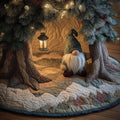 Cheerful Forest Brownie Quilted Tree Skirt