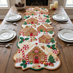 Merry Christmas Custom Shape Quilted Table Runner