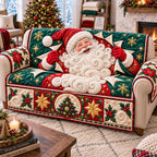 Santa Claus Starlit Eve Celebration Quilted Sofa Cover