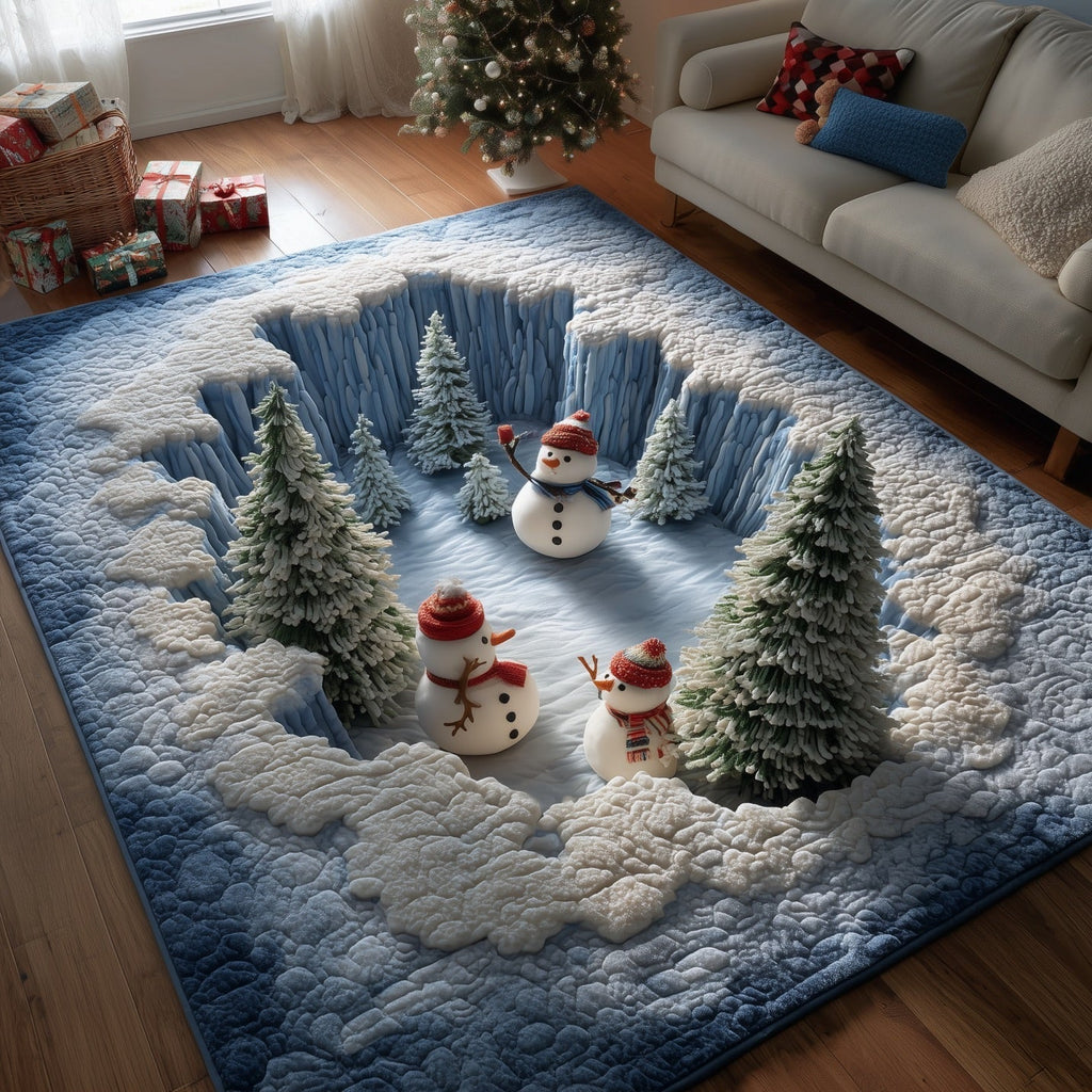Jubilant Frosty Revelry Area Rug