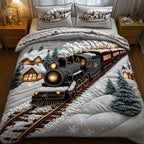 Winter Railway Duvet Cover Set
