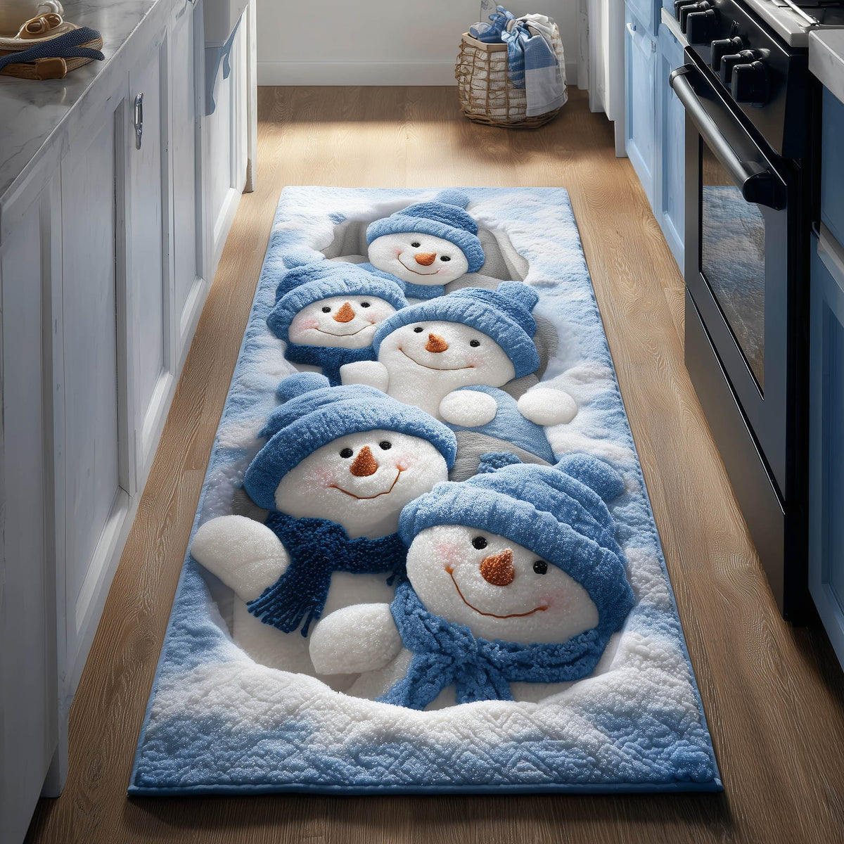 Winter Sculpt Corridor Runner Rug