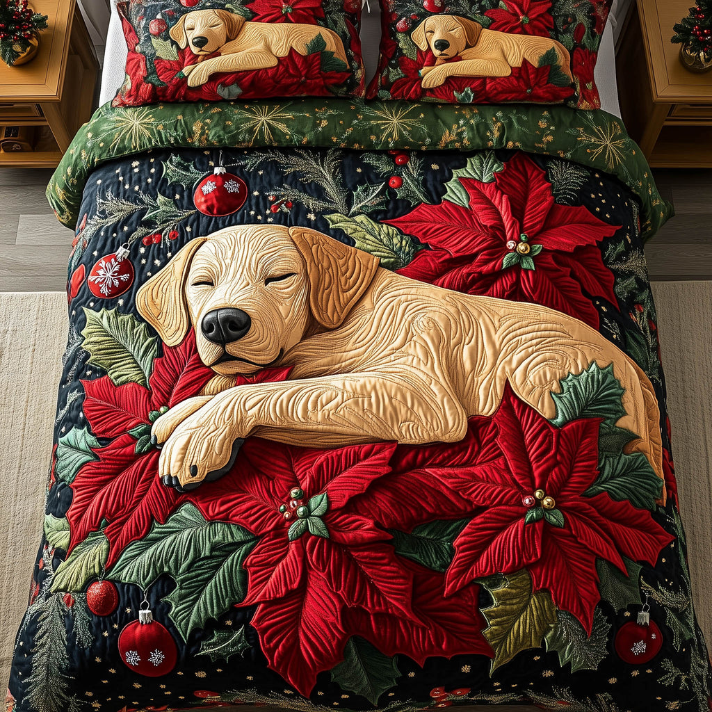 Festive Labrador Duvet Cover Set