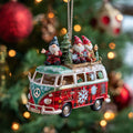 Yuletide Trip Christmas Mica Ornament