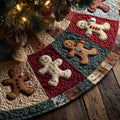Sugar Frosted Cookie Village Quilted Tree Skirt