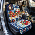 Christmas Eve Flying Sleigh Journey Quilted Car Seat Protector