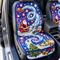 Midnight Starlight Santa Flight Quilted Car Seat Protector