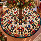 Sovereign Gold Crown Nutcracker Quilted Tree Skirt