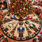 Snow Castle Nutcracker Patrol Quilted Tree Skirt