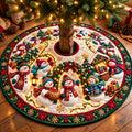 Holiday Glow Lantern Festival Quilted Tree Skirt