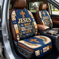 Way Truth And Life Cross Scripture Quilted Car Seat Protector