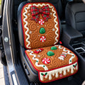 Sweet Frosted Gingerbread Boy Quilted Car Seat Protector