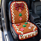 Sweet Frosted Gingerbread Boy Quilted Car Seat Protector