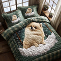 Adorable Pomeranian Duvet Cover Set