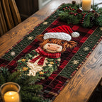 Highland Cow Quilted Table Runner