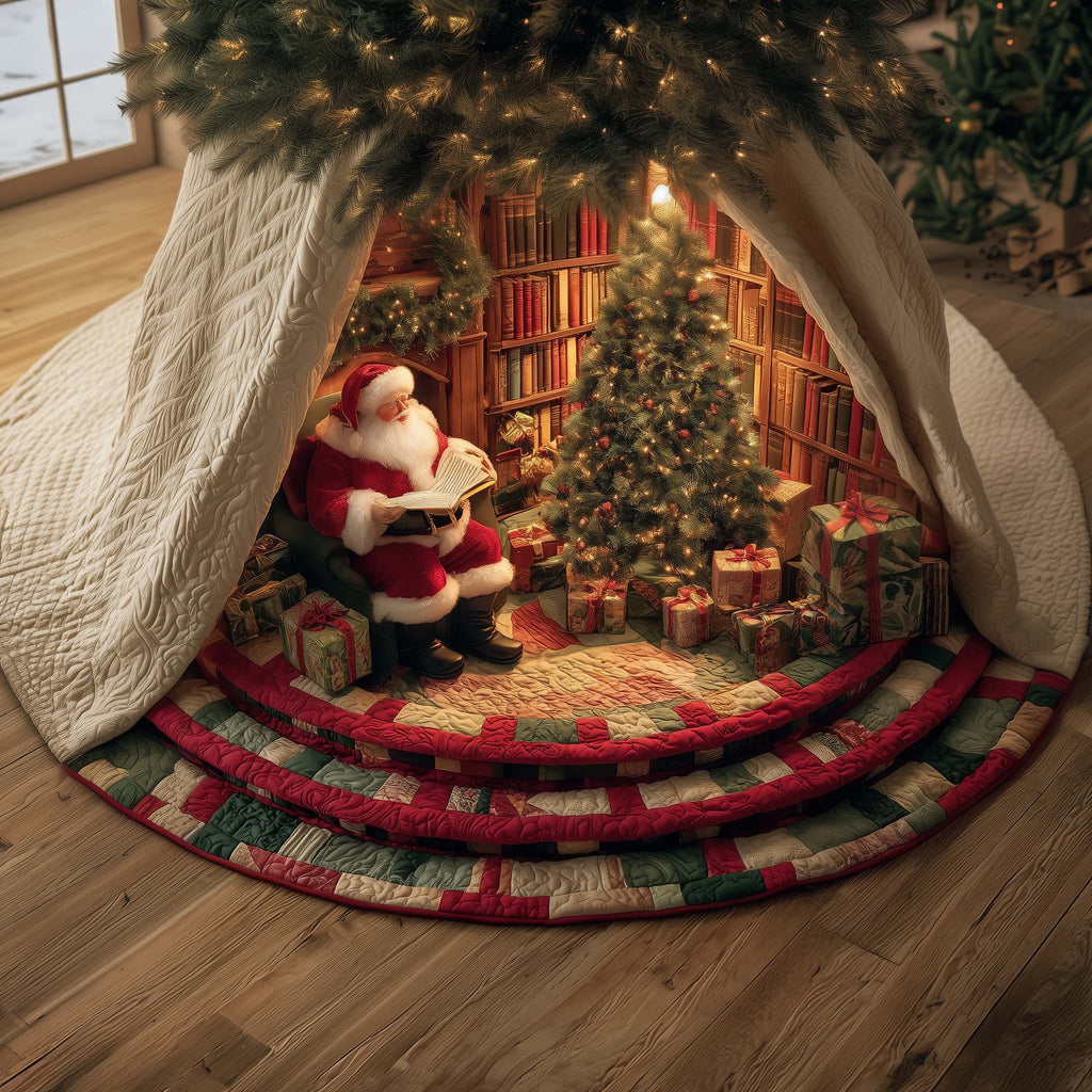 Jolly Workshop Quilted Tree Skirt