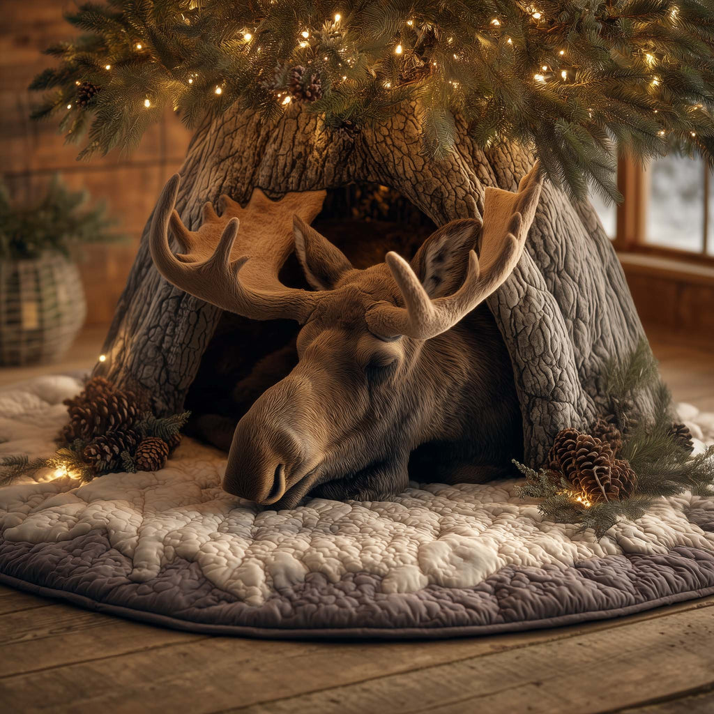 Forest Guardian Quilted Tree Skirt
