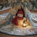 Whimsical Frost Pal Quilted Tree Skirt