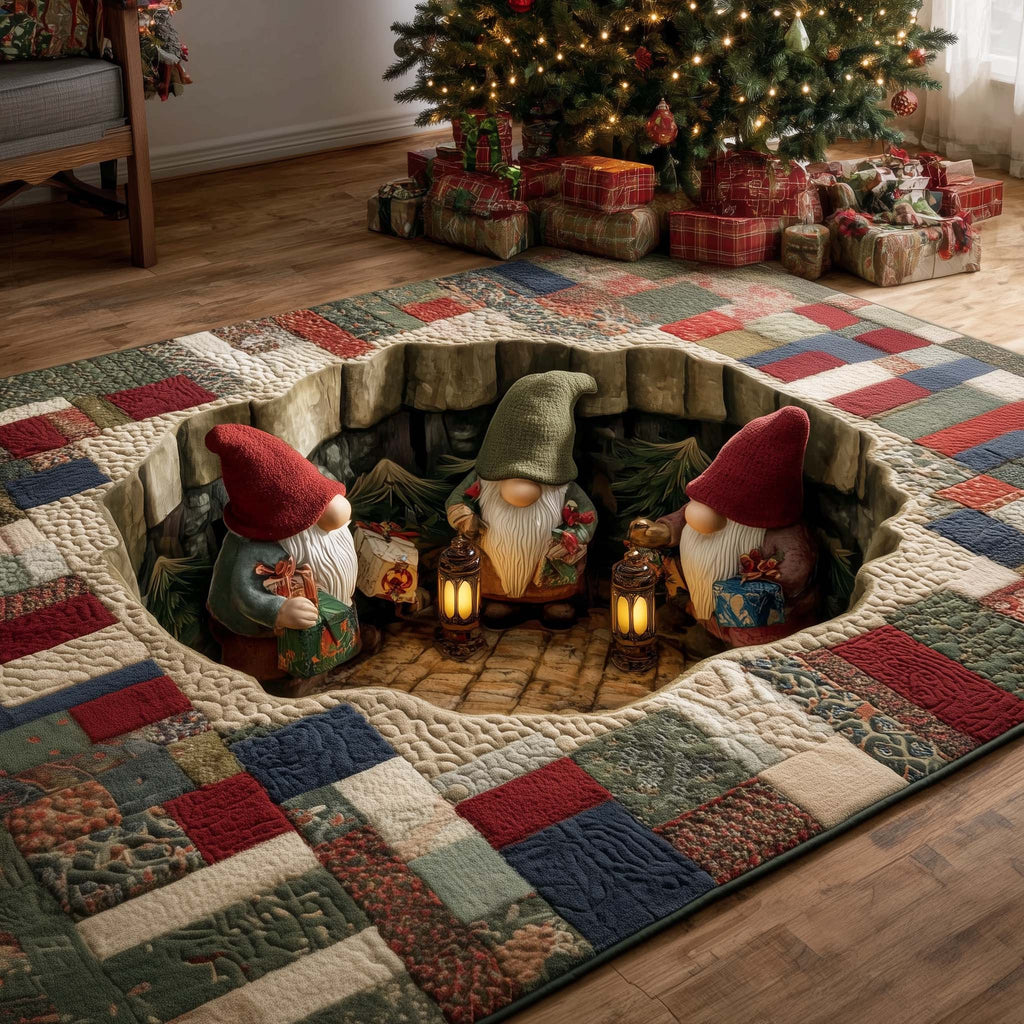 Playful Nordic Dwarfs Area Rug