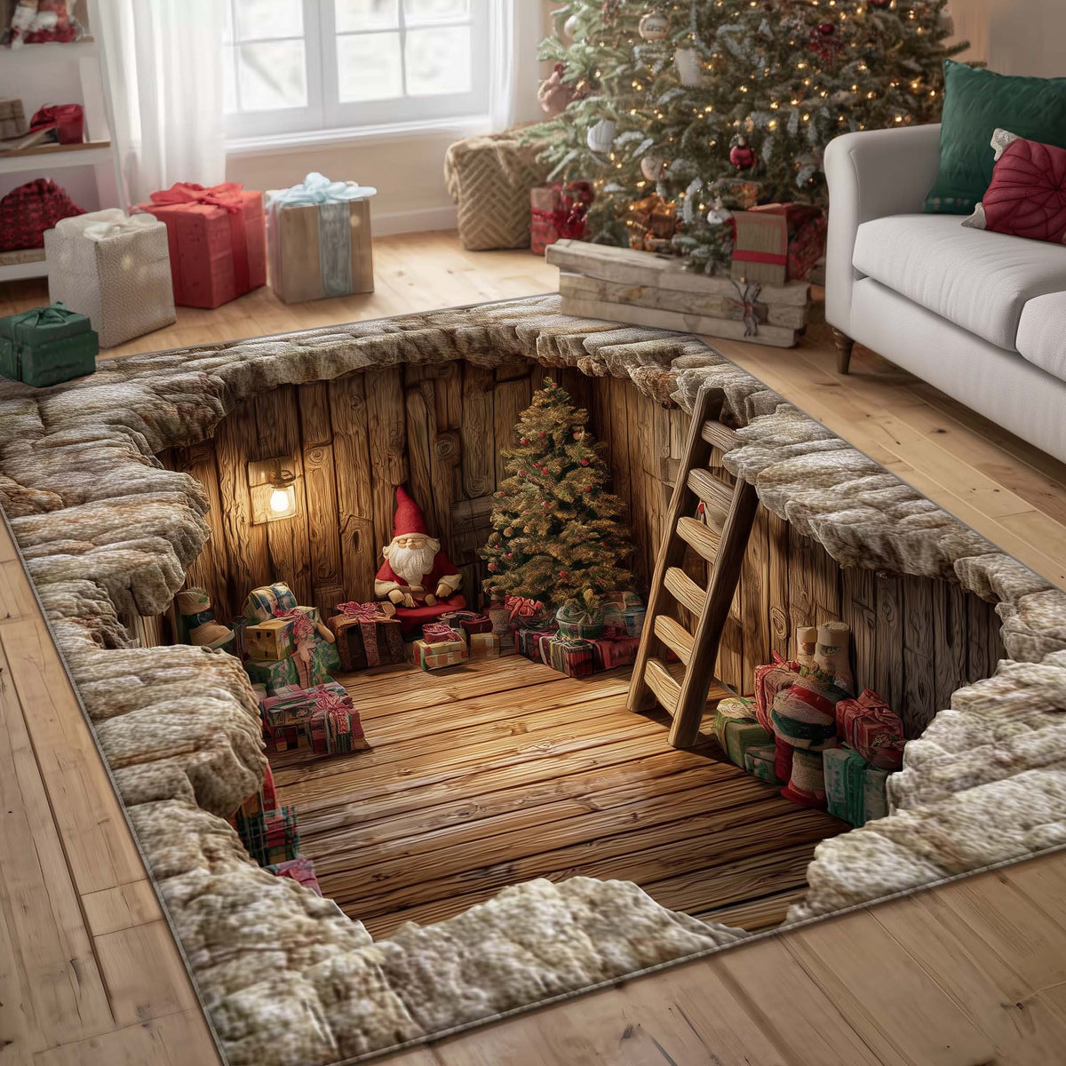 Jolly Gnomes Area Rug