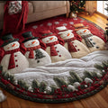 Carrot Nose Friend Quilted Round Mat